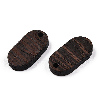 Natural Wenge Wood Pendants WOOD-T023-71A-01-1