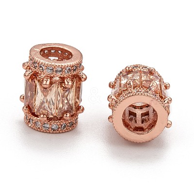 Cubic Zirconia Beads ZIRC-C001-1RG-1