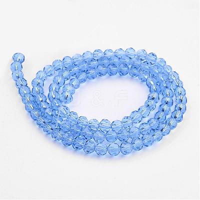 Transparent Glass Bead Strands GLAA-G013-4mm-25-1