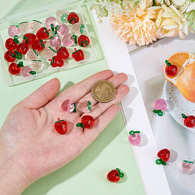 36Pcs 4 Styles Transparent Acrylic Pendants OACR-ME0001-27-1