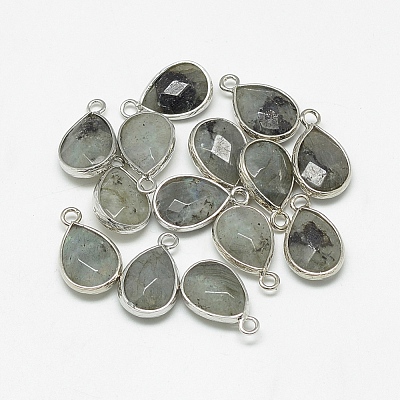 Natural Labradorite Pendants G-Q494-82P-01-1