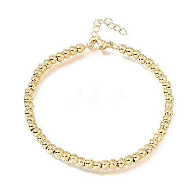 4MM Round 304 Stainless Steel Beaded Bracelets for Man and Women SA-CBAB767-15G-1