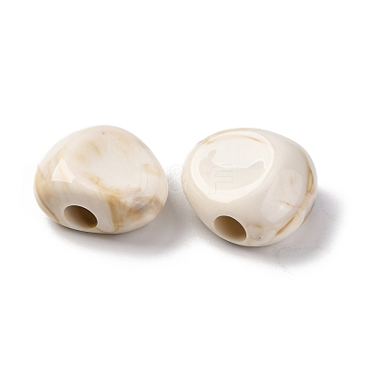 Two Tone Opaque Acrylic Beads MACR-Z002-01B-1