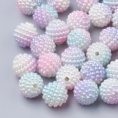 Imitation Pearl Acrylic Beads OACR-T004-10mm-11-1