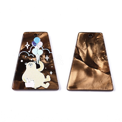 Cellulose Acetate(Resin) Pendants X-KY-S163-118-1