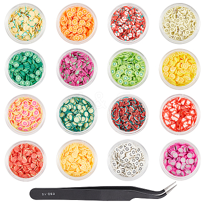Fruit Theme Handmade Polymer Clay Cabochons CLAY-NB0001-22-1
