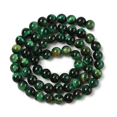 Grade AB Natural Tiger Eye Beads Strands X-G-B133-A02-6MM-02-1