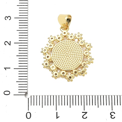 Religion Cross Brass Micro Pave Clear Cubic Zirconia Pendants CU-CBA83A6-03D-G03-1