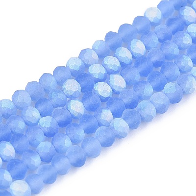 Transparent Glass Beads Strands LS-EGLA-A044-T3mm-MB14-1
