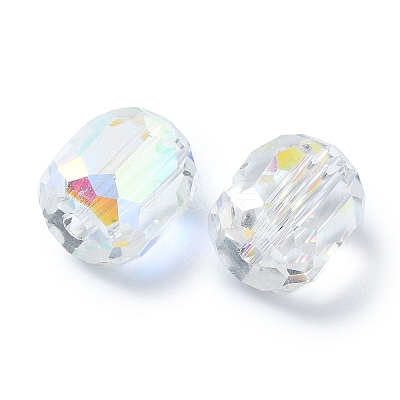 AB Color Plated Glass Beads GLAA-F108-12B-15-1