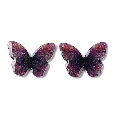Trsnaprent Epoxy Resin Pendants RE-CBA2911-01G-1