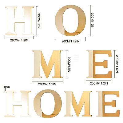 Mirror Wall Stickers DIY-WH0282-23B-1
