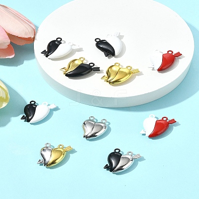 10 Sets Spray Painted Alloy Magnetic Pendants FIND-FS0004-24-1