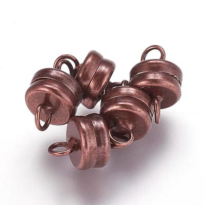 Brass Magnetic Clasps with Loops KK-P114-07R-1