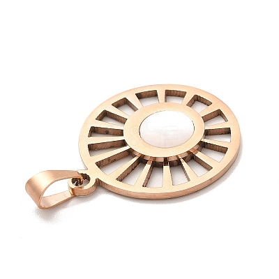 Ion Plating(IP) 304 Stainless Steel Pendants STAS-E184-10RG-1