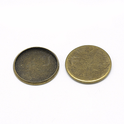 Iron Plain Edge Bezel Cups MAK-Q011-25AB-20mm-1