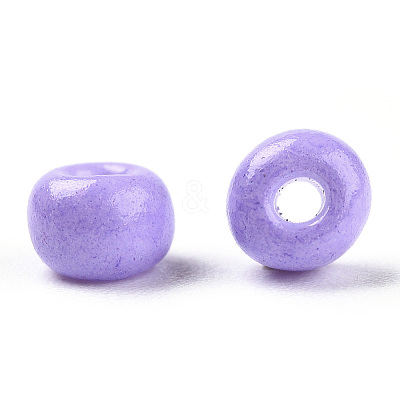 Opaque & Transparent Inside Colours 6/0 Glass Seed Beads SEED-F004-4mm-03-1