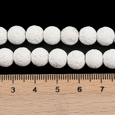 Synthetic Lava Rock Beads Strands G-S397-D02-10mm-1