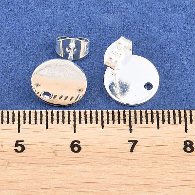 Ion Plating(IP) 304 Stainless Steel Stud Earring Findings STAS-G178-01S-10mm-1