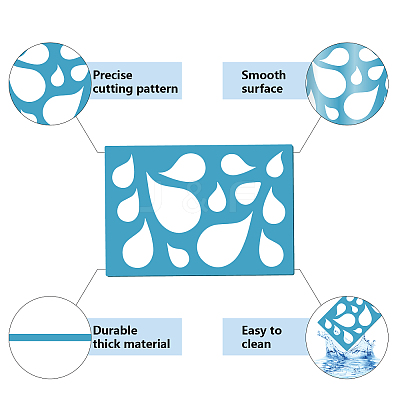 Acrylic Earring Handwork Template DIY-WH0359-066-1