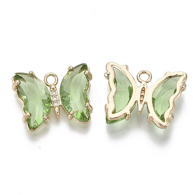 Glass Pendants GLAA-T021-24C-1