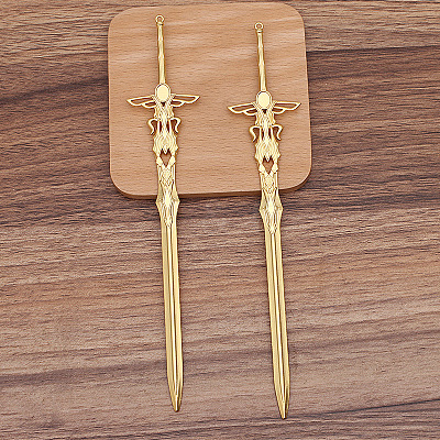 Alloy Sword Hair Sticks OHAR-PW0006-17B-1