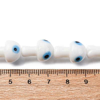 Handmade Evil Eye Lampwork Beads Strands LAMP-S069-01A-1
