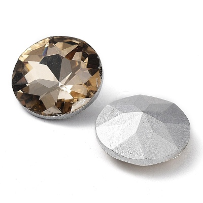 Glass Rhinestone Cabochons GLAA-D016-03B-1