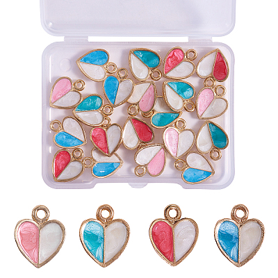 Alloy Enamel Pendants ENAM-CJ0001-28-1