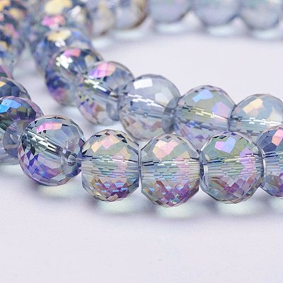 Electroplate Glass Bead Strands EGLA-P027-FR04-1