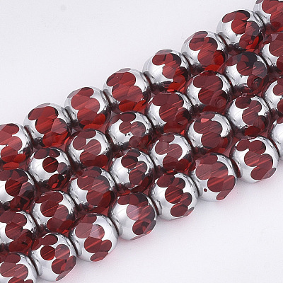 Electroplate Glass Beads Strands EGLA-T019-02A-1