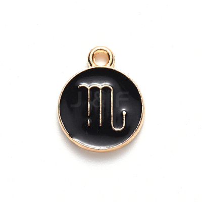 Alloy Enamel Pendants ENAM-S124-01A-08L-1