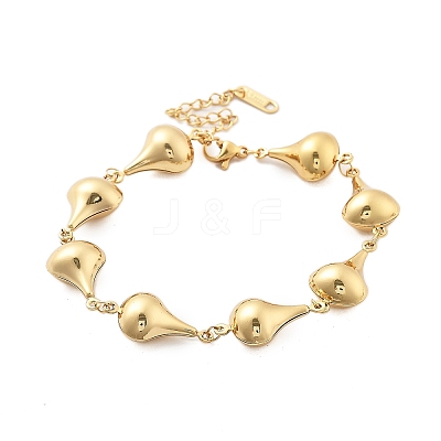 304 Stainless Steel Link Chain Bracelets for Women BJEW-U021-08G-02-1