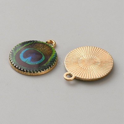 Printed Alloy Enamel Pendants LS-FIND-WH0148-418D-1-1