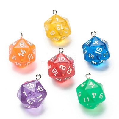 Transparent Acrylic Pendants MACR-O044-03-1