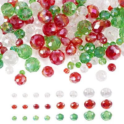 12 Strand 12 Styles Transparent Electroplate Glass Beads Strands EGLA-TA0001-20-1