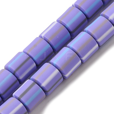 Polymer Clay Beads Strands CLAY-H006-01O-1