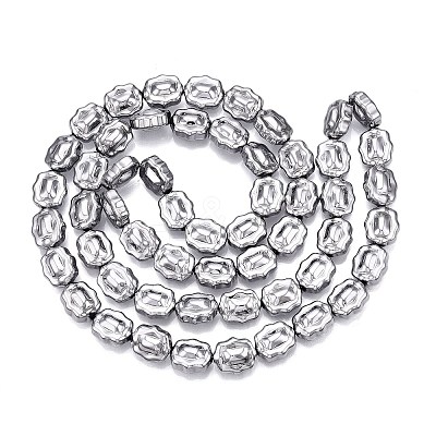 Electroplate Glass Beads Strands EGLA-T021-05M-1