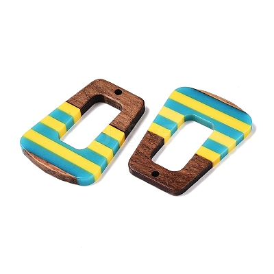 Epoxy Resin & Walnut Wood Pendants RESI-N039-121S-1
