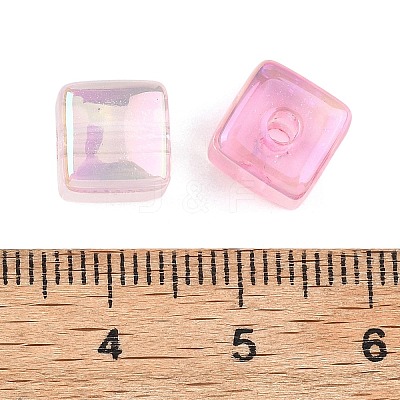 UV Plating Transparent Acrylic Beads MACR-K361-37-1