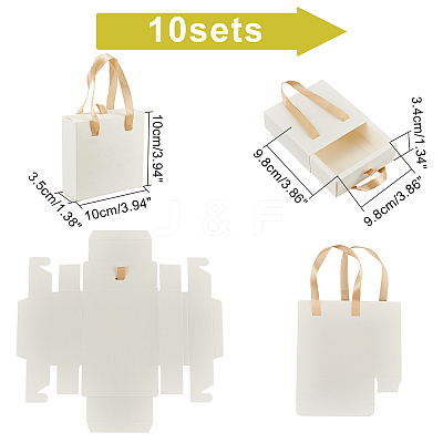 Foldable Paper Drawer Boxes CON-WH0087-31A-1