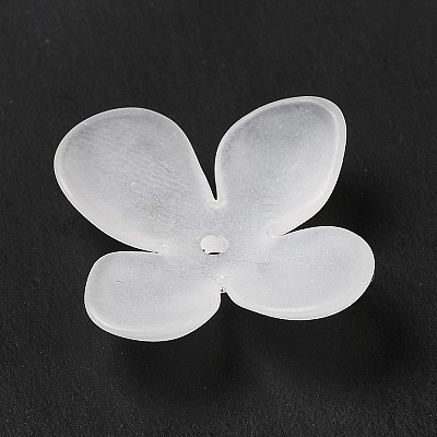 Transparent Acrylic Bead Caps MACR-J122-02-1