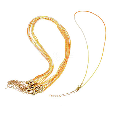10Pcs Cotton & Metallic Cord Necklace Making NJEW-TAC0055-1