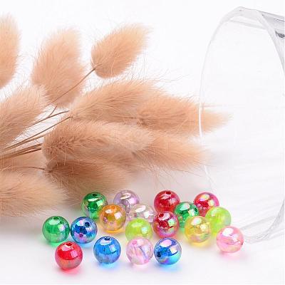 Transparent AB Color Acrylic Beads X-PL735M-1