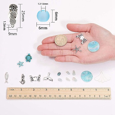 DIY Ocean Theme Earring Making DIY-SC0008-63-1