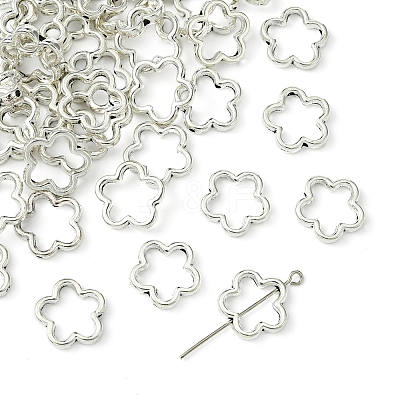 50Pcs Tibetan Style Alloy Bead Frame TIBEB-FS0001-10AS-1