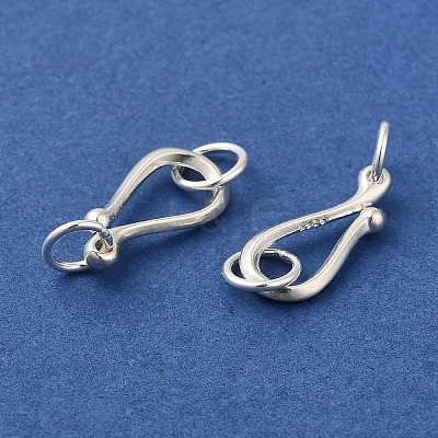 925 Sterling Silver S Shape Clasps STER-A009-17-1