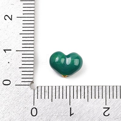 Brass Enamel Beads KK-G541-01H-1