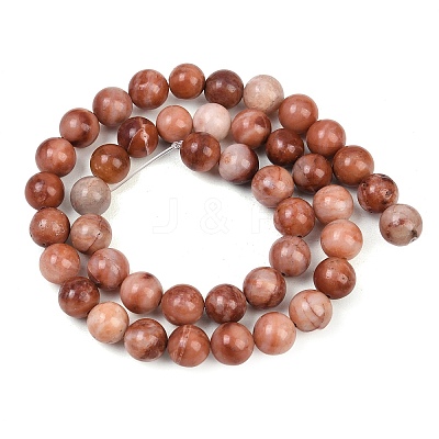 Natural Pink Aventurine Beads Strands G-G735-41-8mm-1