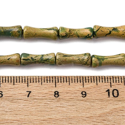 Natural Verdite Stone Beads Strands G-L624-G08-12x5mm-1